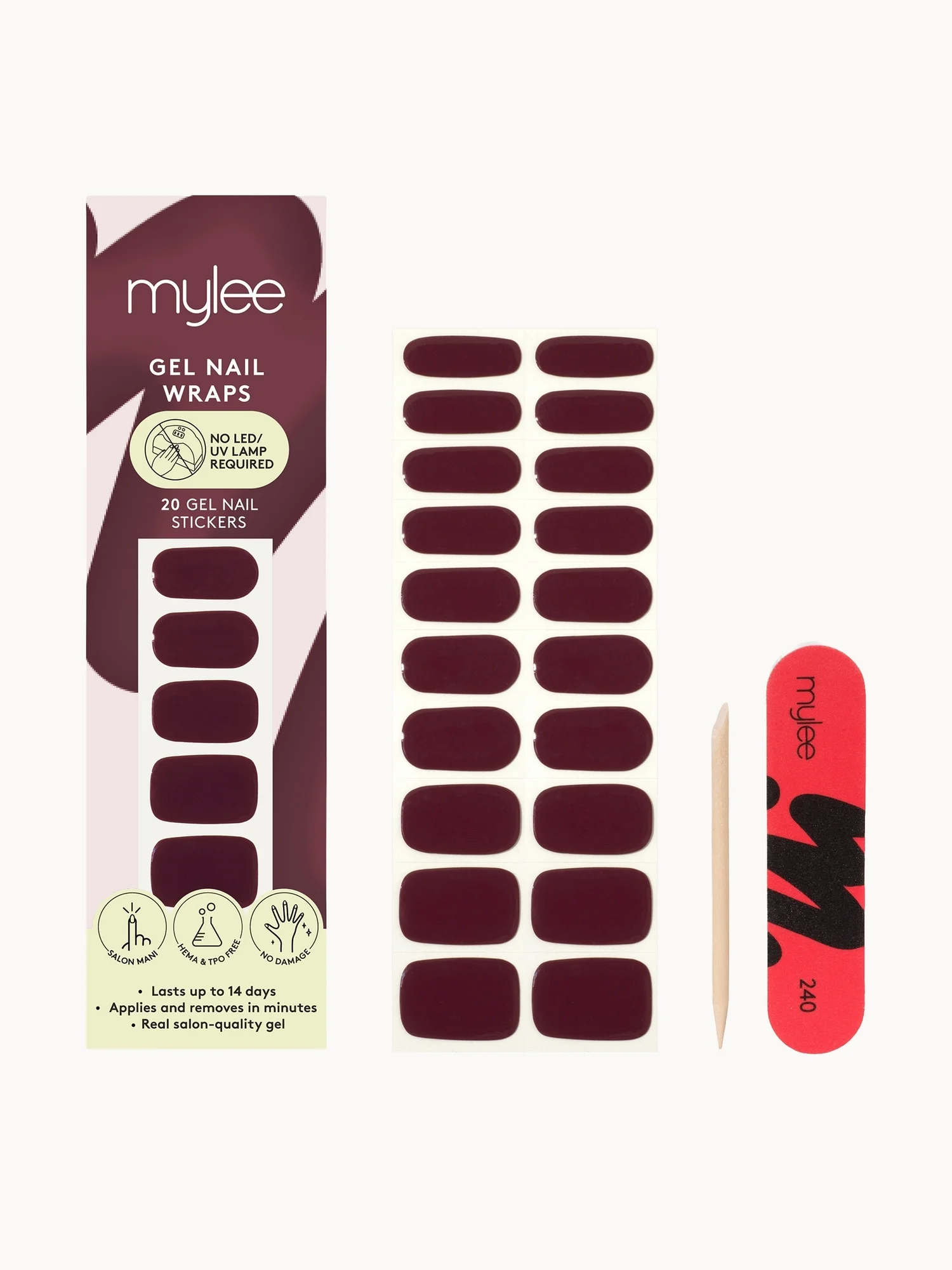 Mylee Nail Wraps House Red