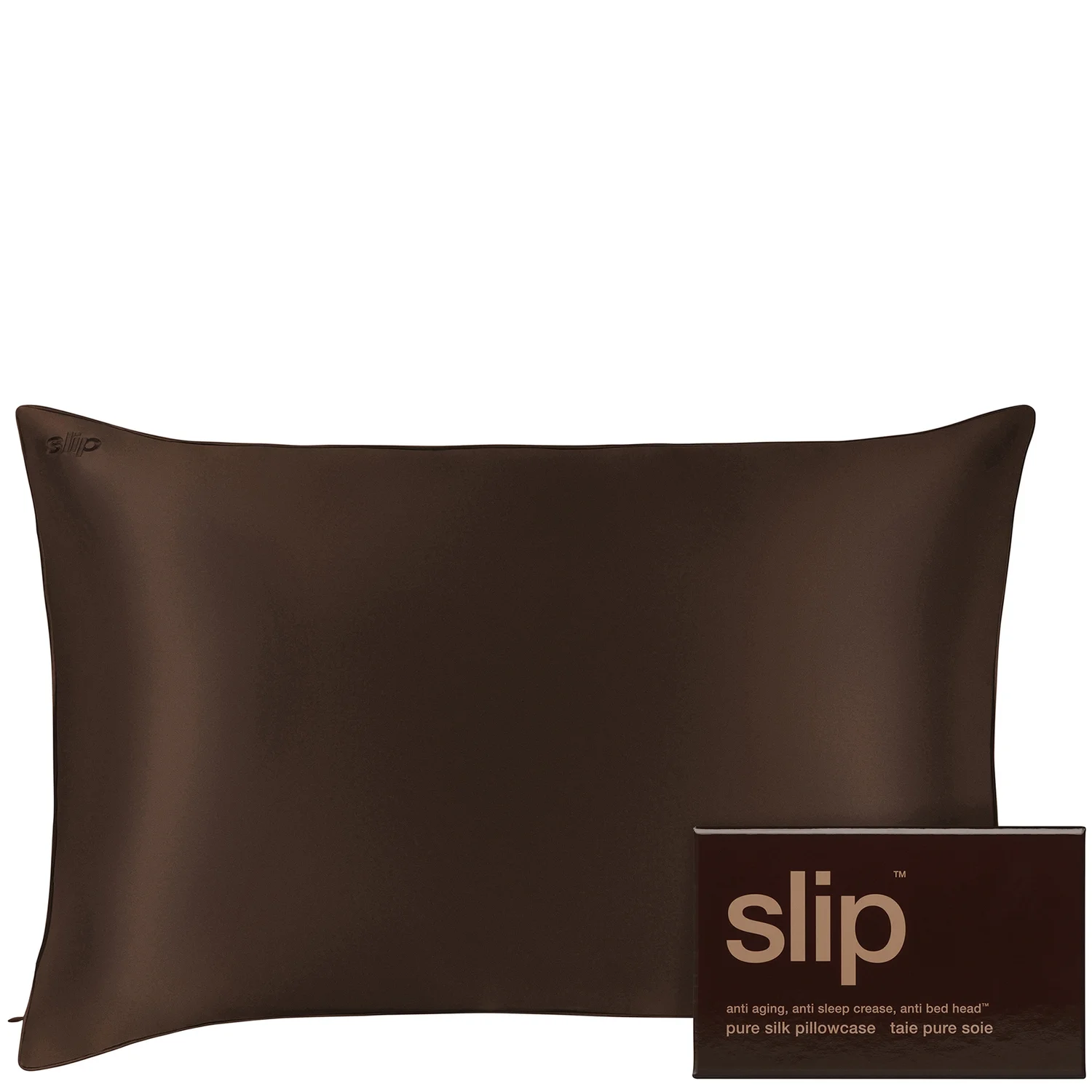Slip Pure Silk Queen Pillowcase - Chocolate