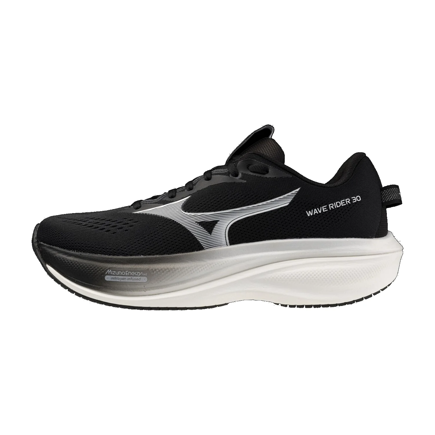 Mizuno Men's Wave Rider 30 - Black/White