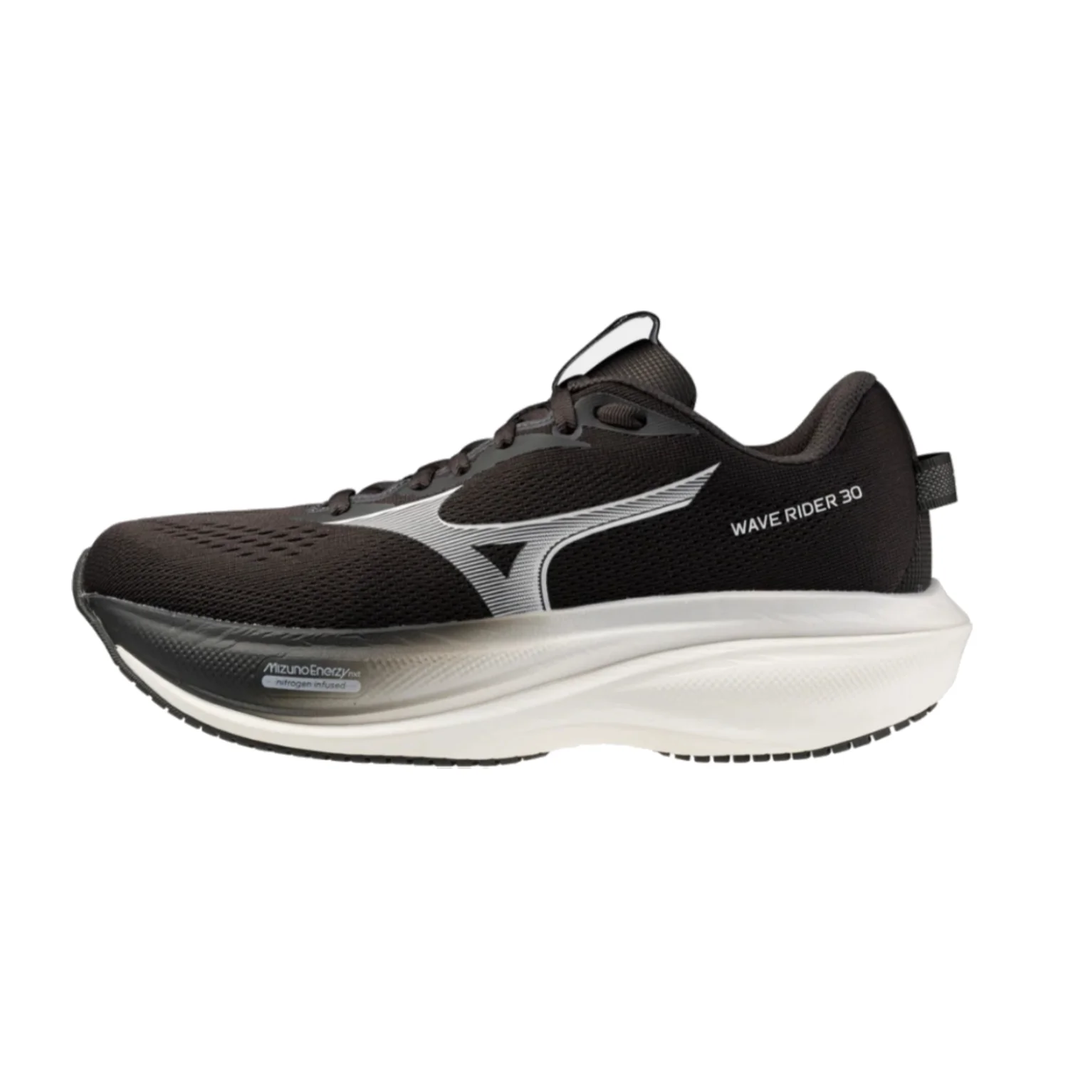 Mizuno Women's Wave Rider 30 - Black Sand/White