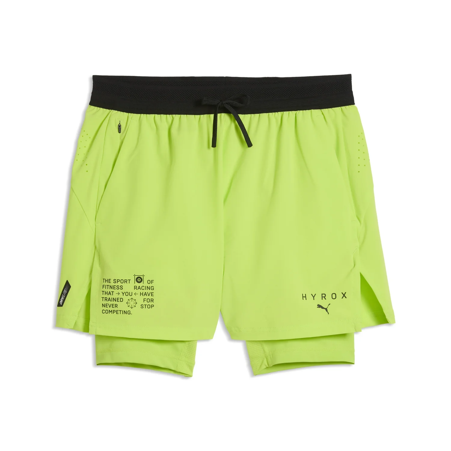 PUMA X HYROX Men's 2In1 Powermode Short - Sunny Lime