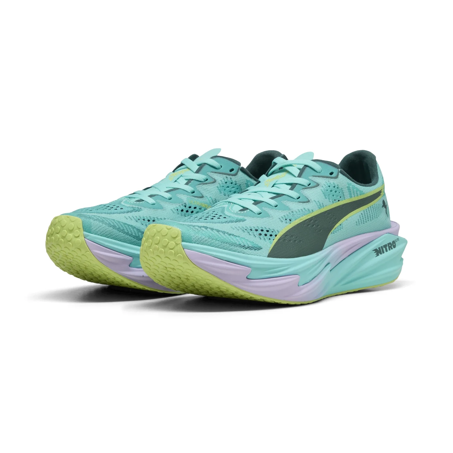 PUMA X HYROX Women's Deviate Nitro Elite 4 Trainers - Intense Mint/Light Lavender