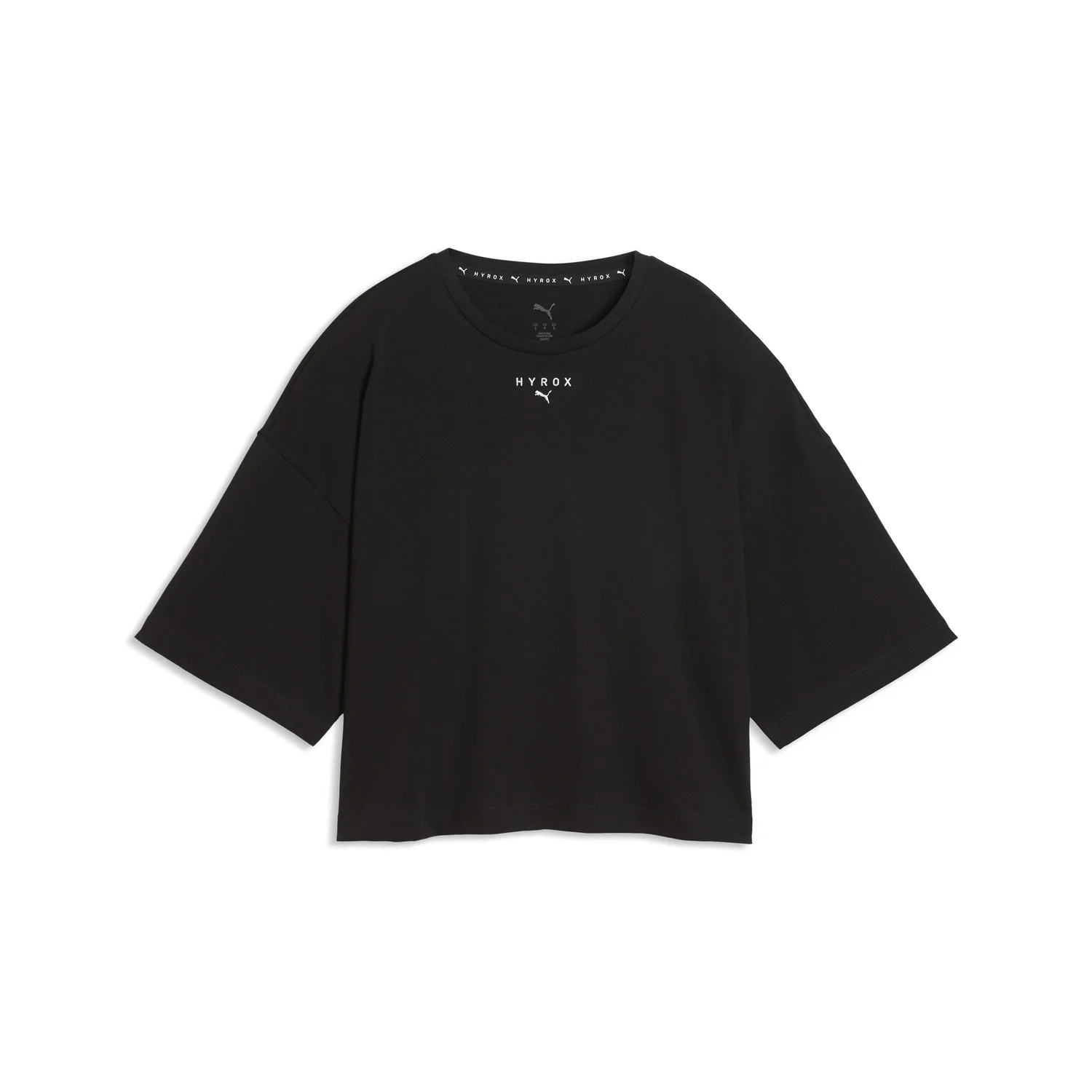 PUMA X HYROX Women's Cropped Lifestyle Tee - Puma Black