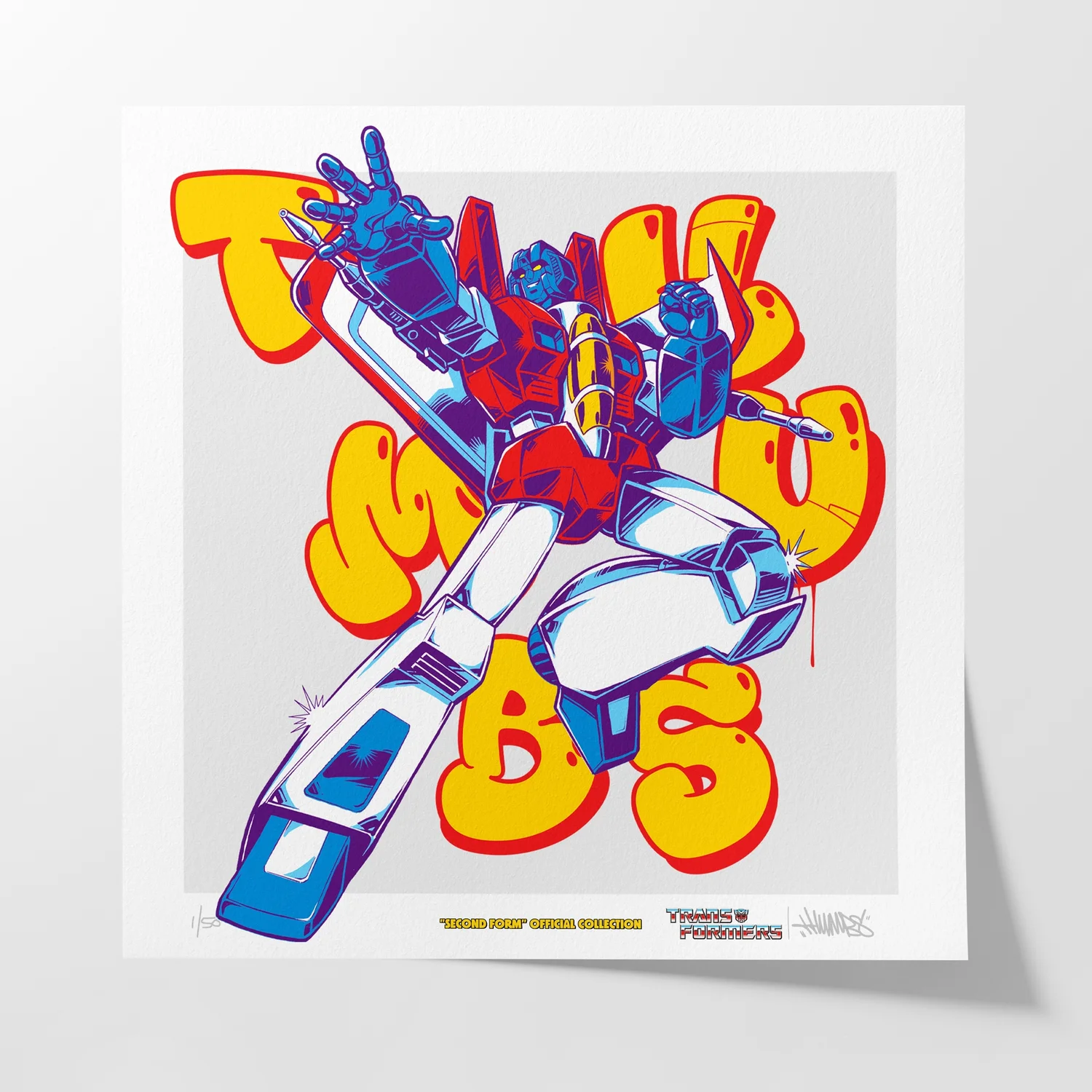 Transformers x THUMBS Starscream Aerosol Art Print