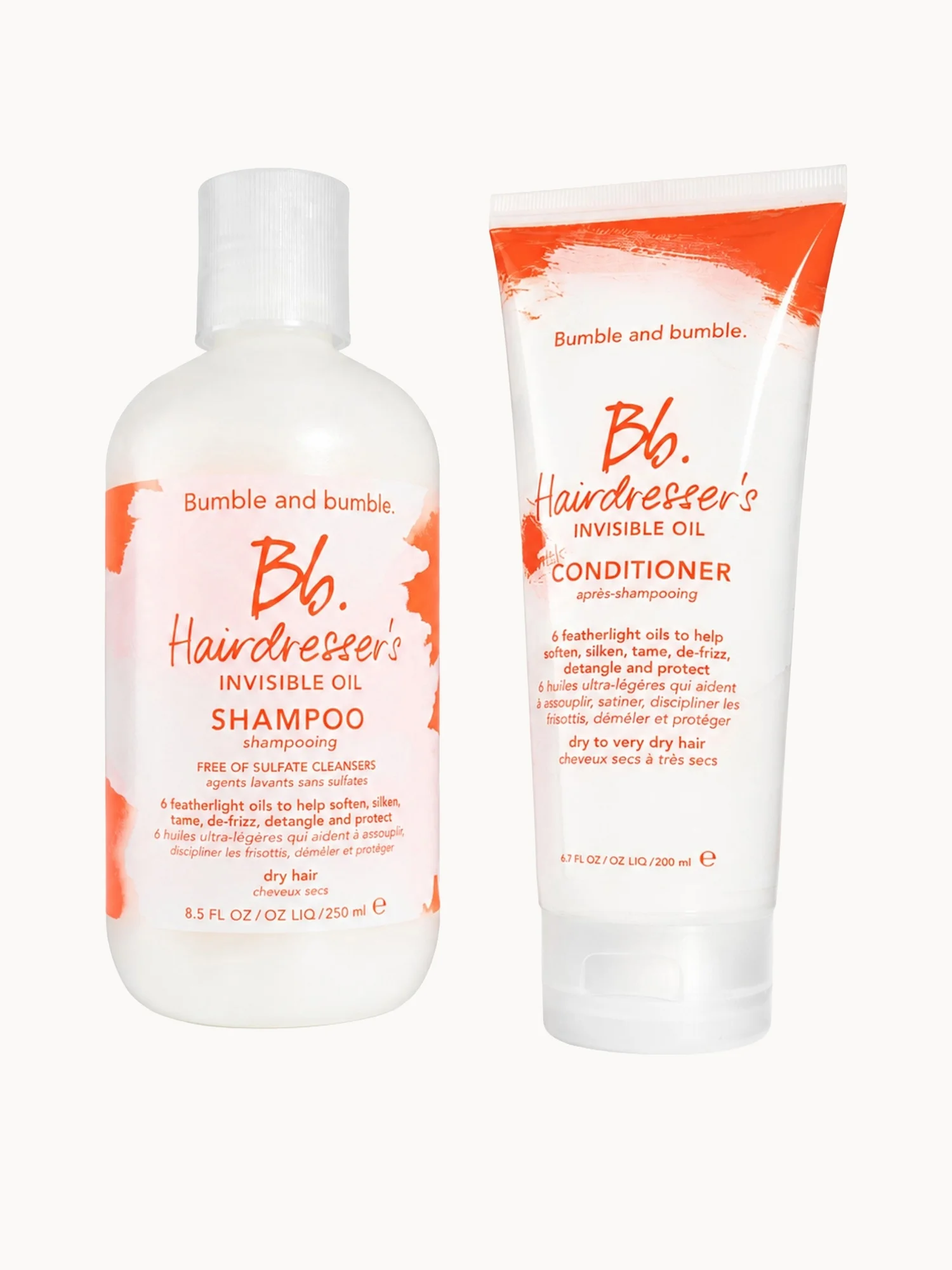 Bumble and bumble Hairdresser's Invisible Oil Hydrating Shampoo 250ml & Conditioner 200ml