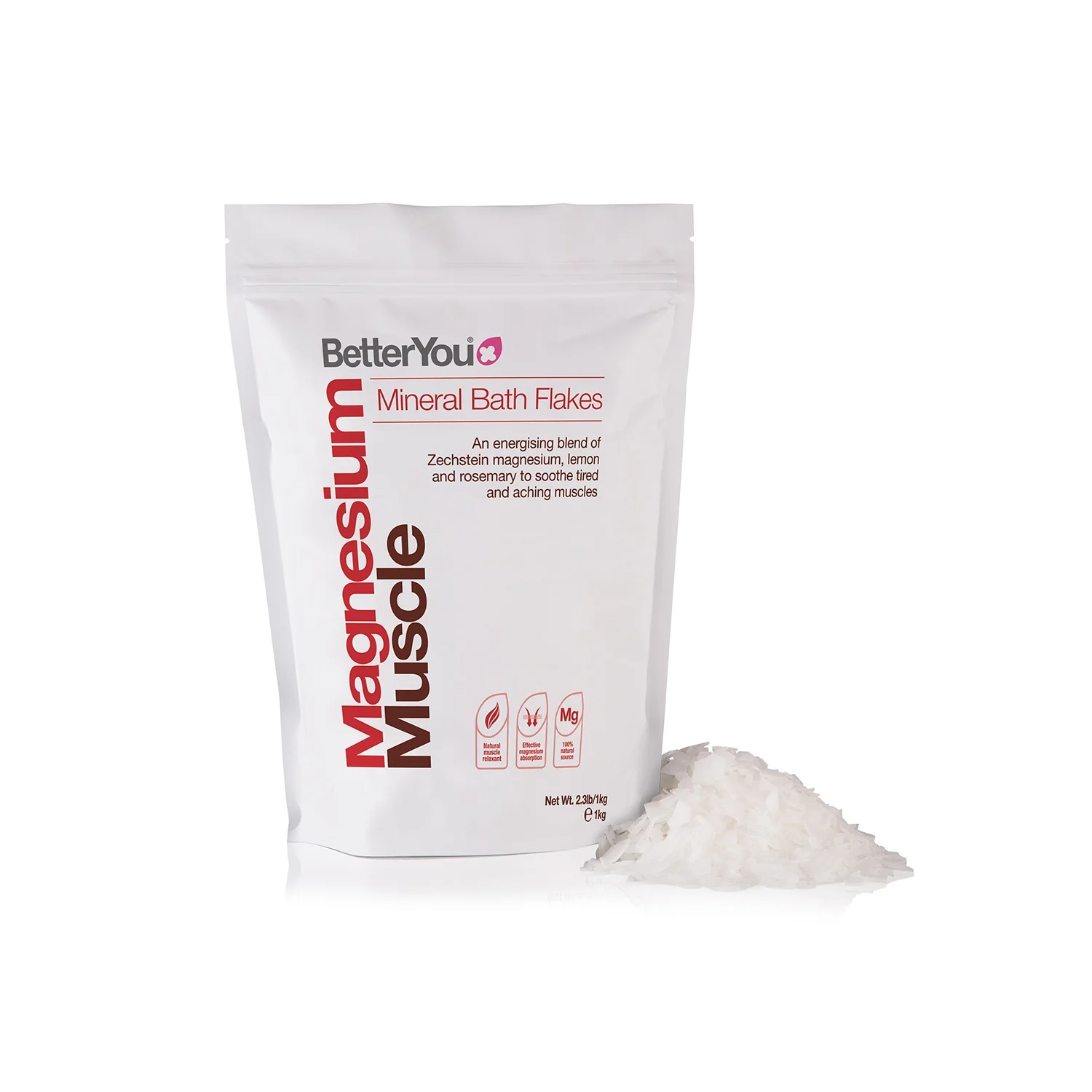 BetterYou Magnesium Muscle Bath Flakes 1kg