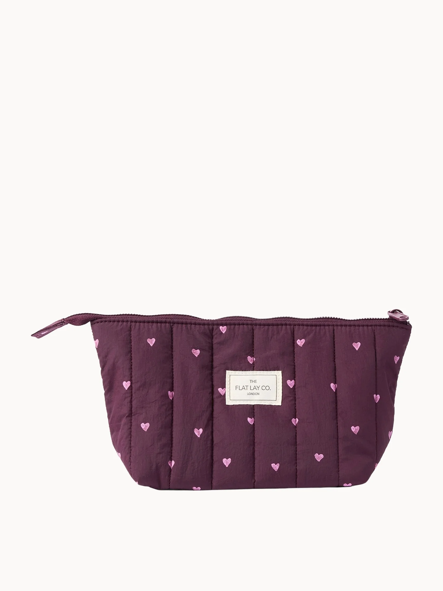 Flat Lay London Essential Makeup Pouch - Chocolate Plum