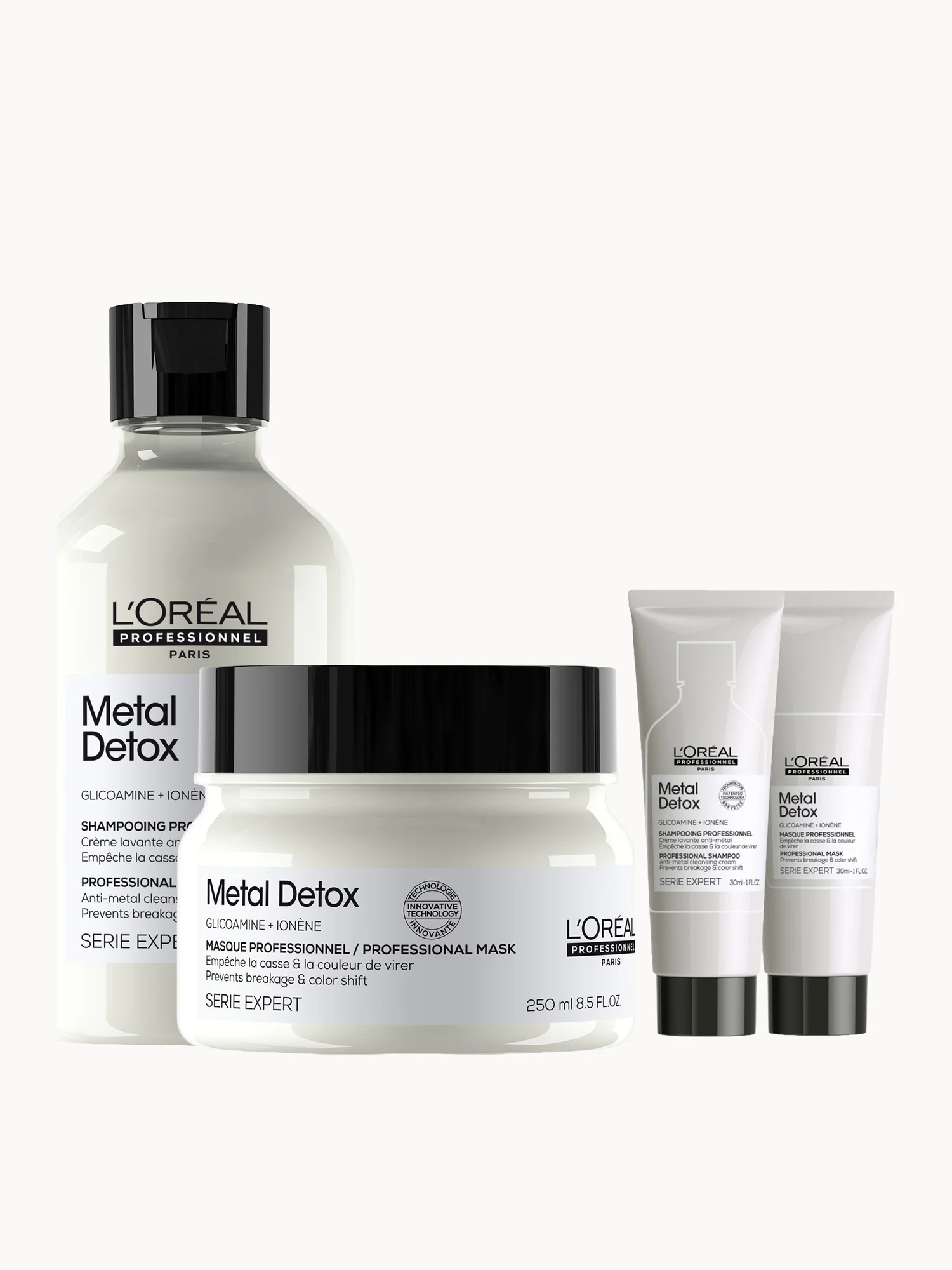 L'Oreal Professionnel Metal Detox Shampoo & Hair Mask with FREE Mini Shampoo & Hair Mask