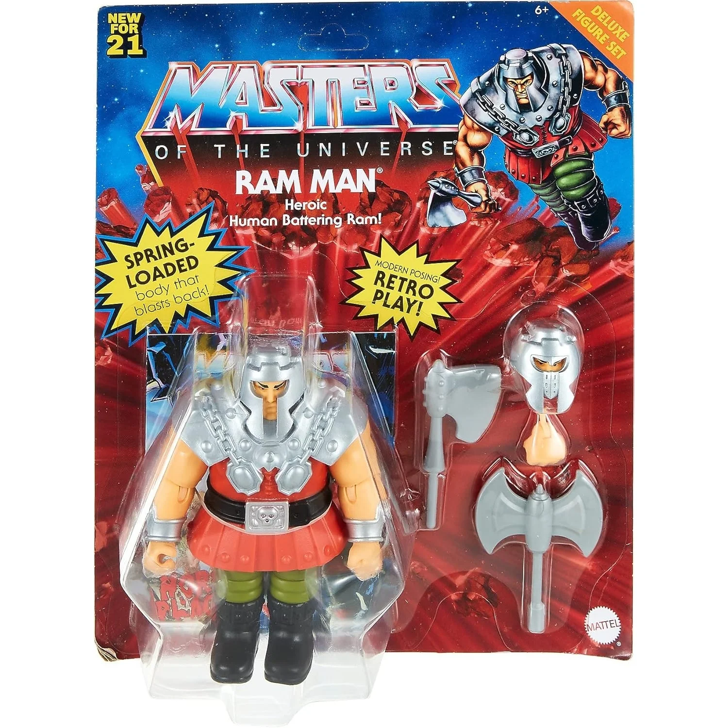 Masters of the Universe Origins Ram Man Deluxe Figure Set