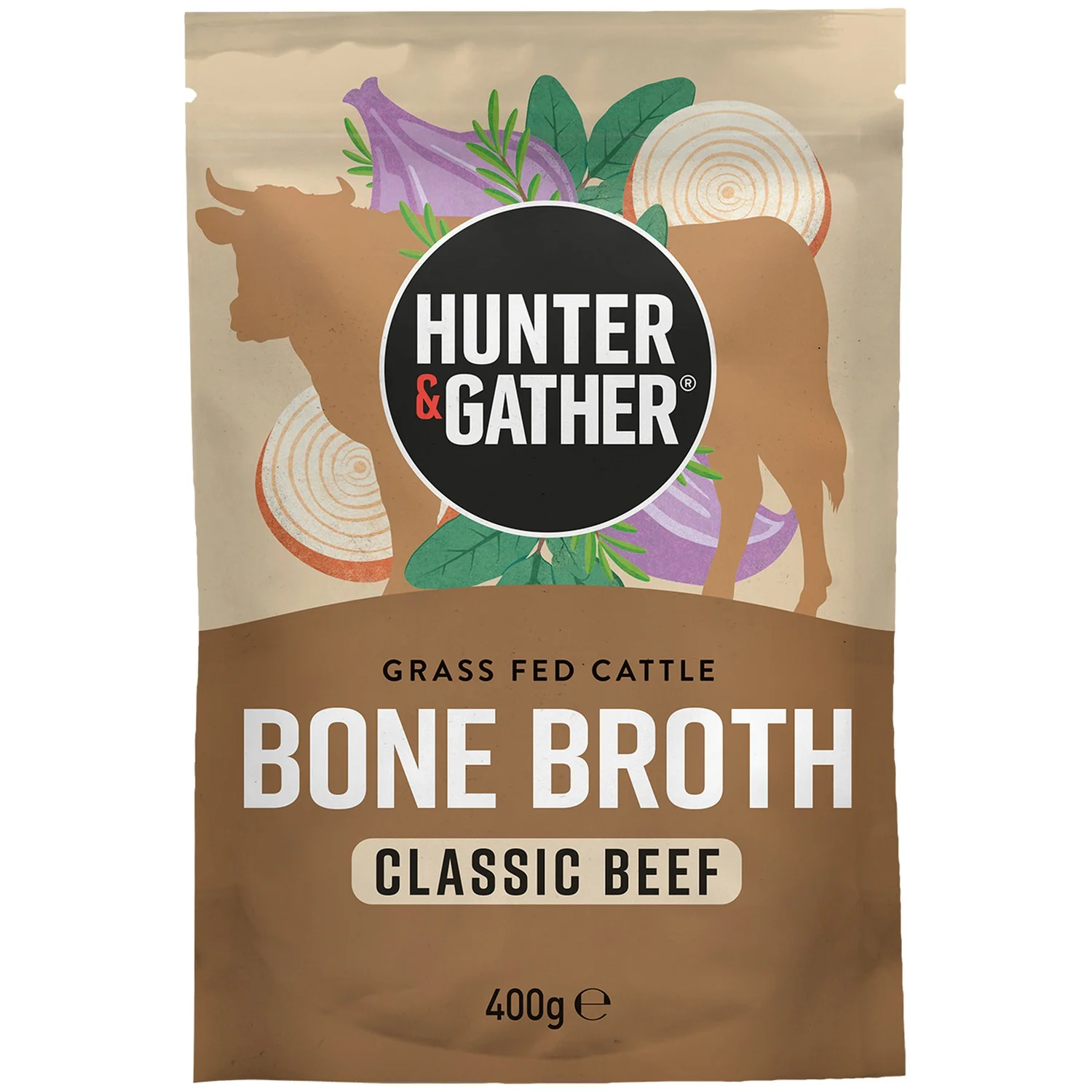 Hunter & Gather Bone Broth – Classic Beef 400g
