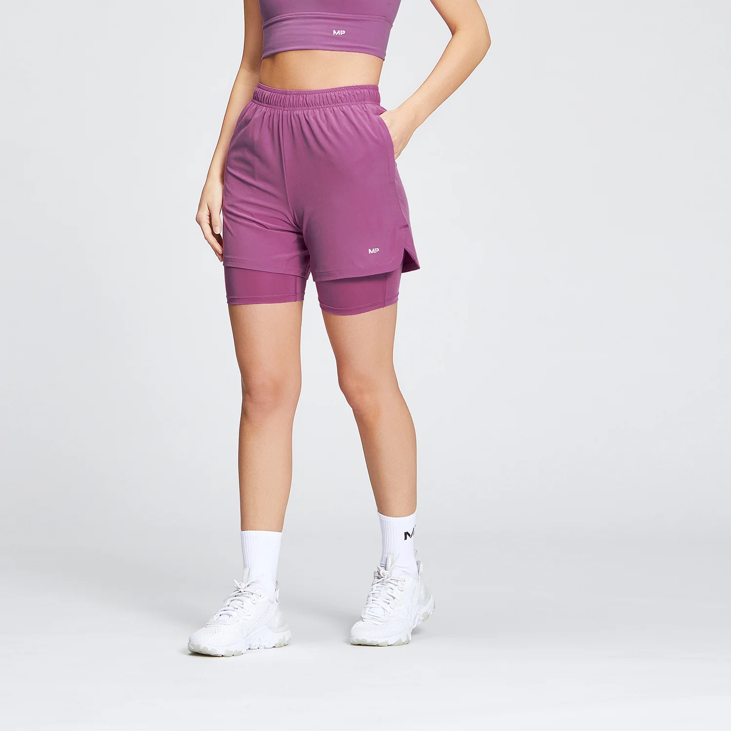 MP Women's 2 IN 1 Training Jersey Short
