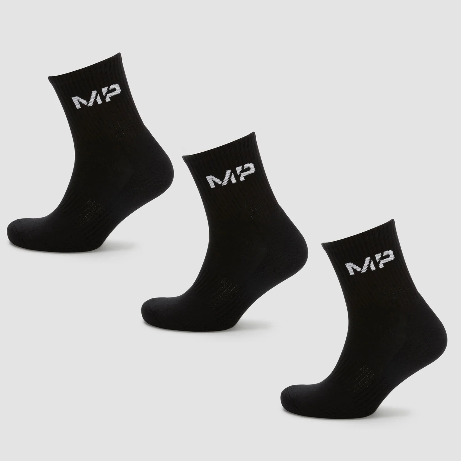 MP Women's Crew Socks (3 Pack) - Black