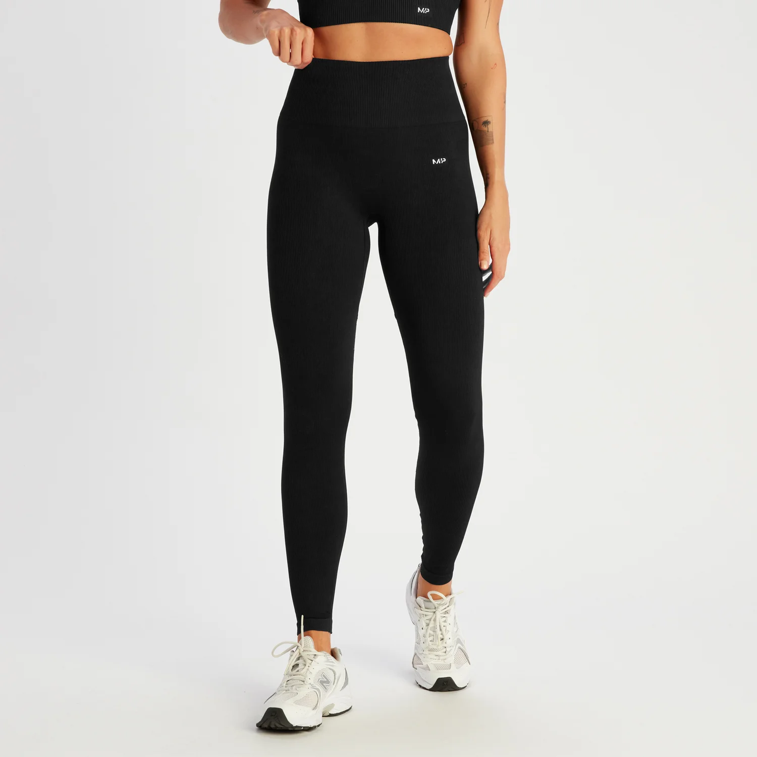 MP Women's Tempo Rib Seamless Leggings - Black MP Women's Tempo Rib Seamless Leggings - Black