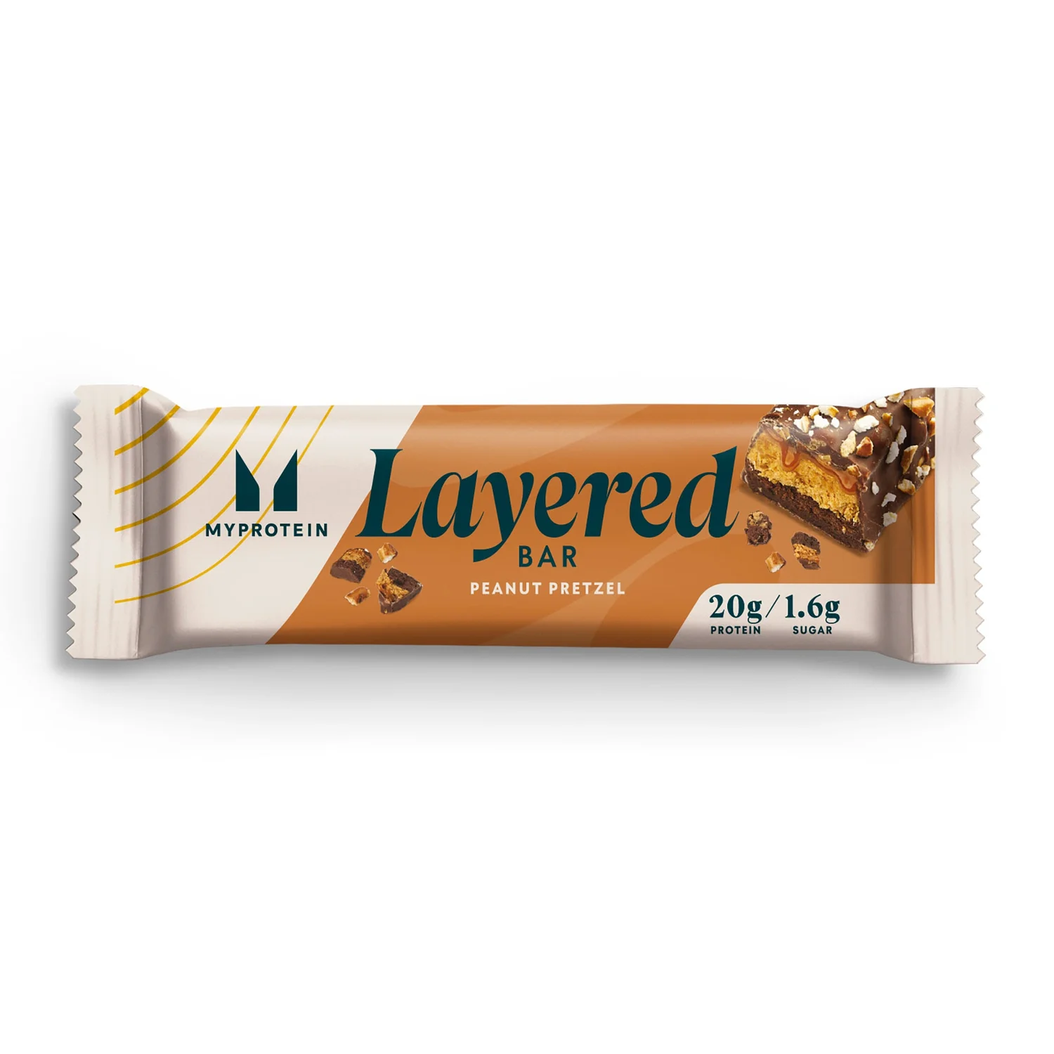 Layered Protein Bar - Peanut Pretzel Layered Protein Bar - Peanut Pretzel