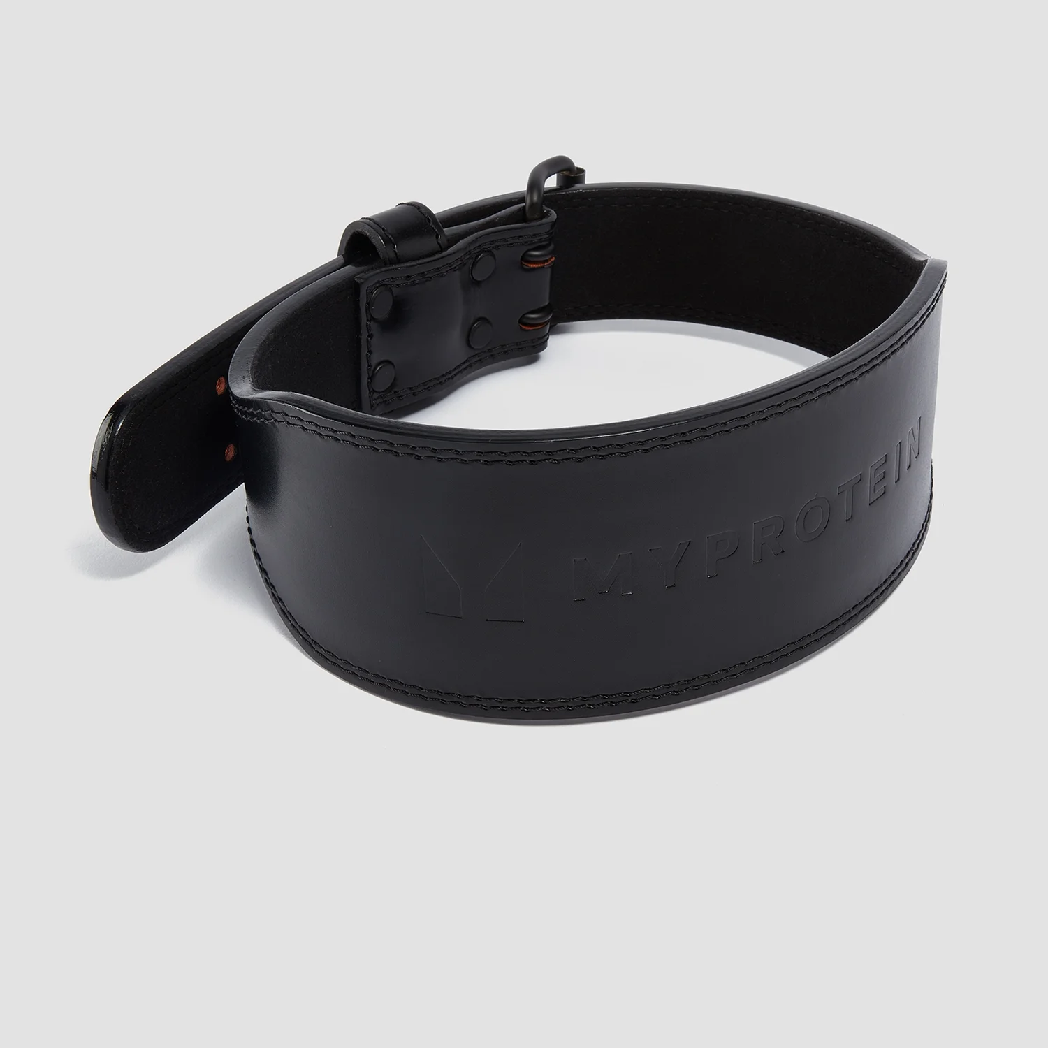 Myprotein Premium Leather Lifting Belt - Black Myprotein Premium Leather Lifting Belt - Black