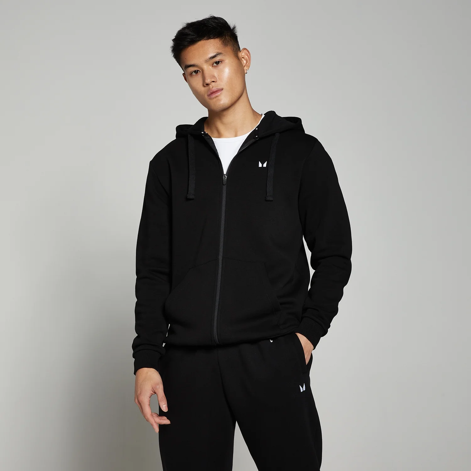 MP Men's Rest Day Zip Through Hoodie - Black MP Men's Rest Day Zip Through Hoodie - Black