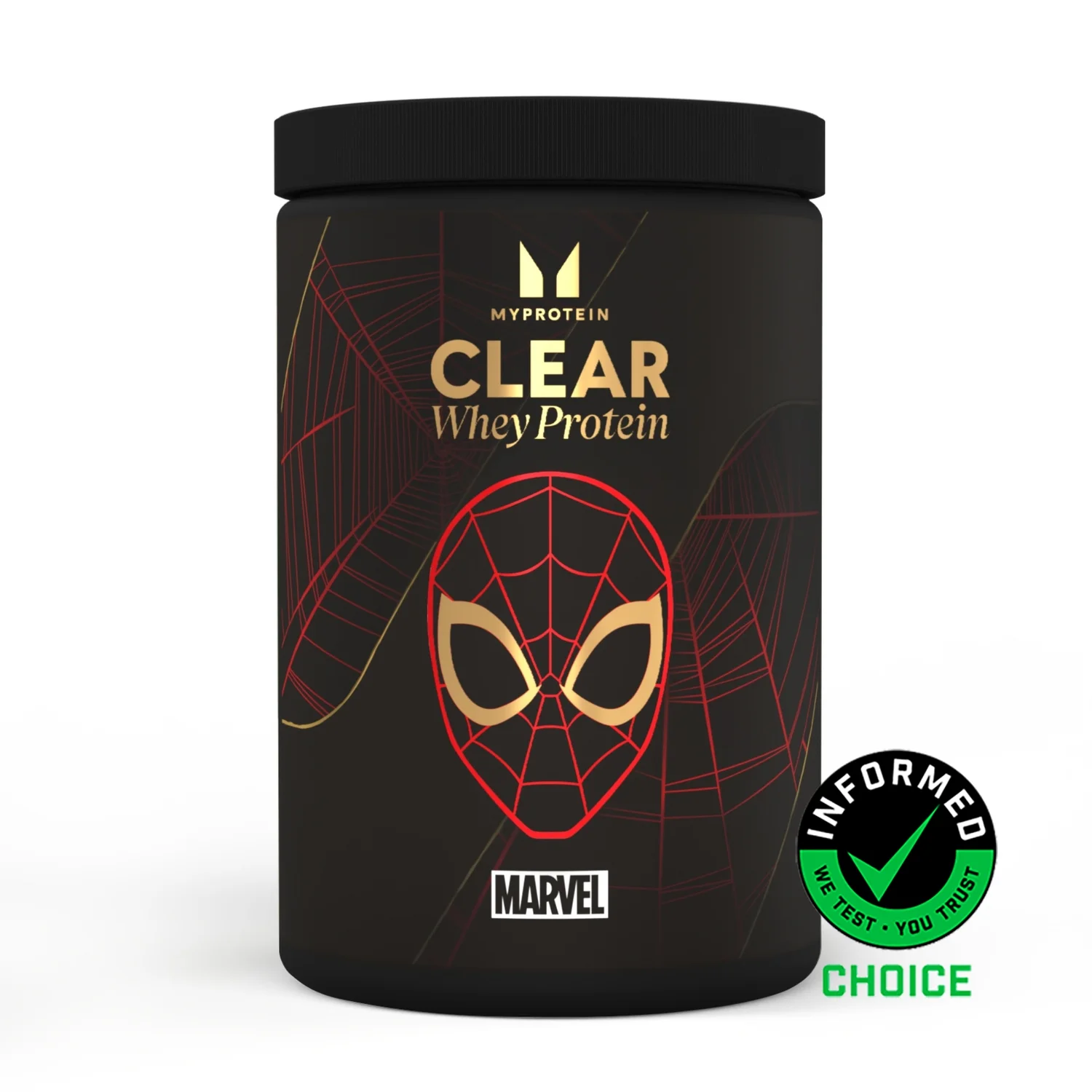 クリア ホエイ プロテイン 500g - 20食分 スパイダーマン – ラズベリー&ストロベリー