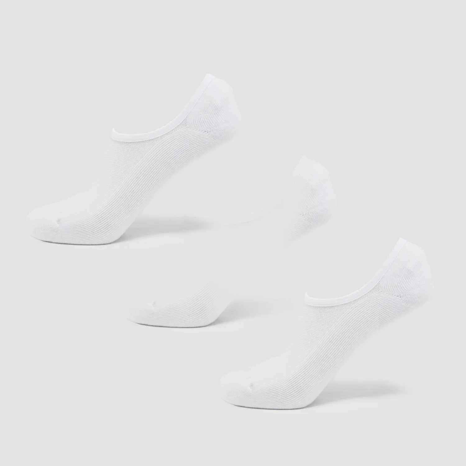 MP Unisex Invisible Socks (3 Pack) - White MP Unisex Invisible Socks (3 Pack) - White