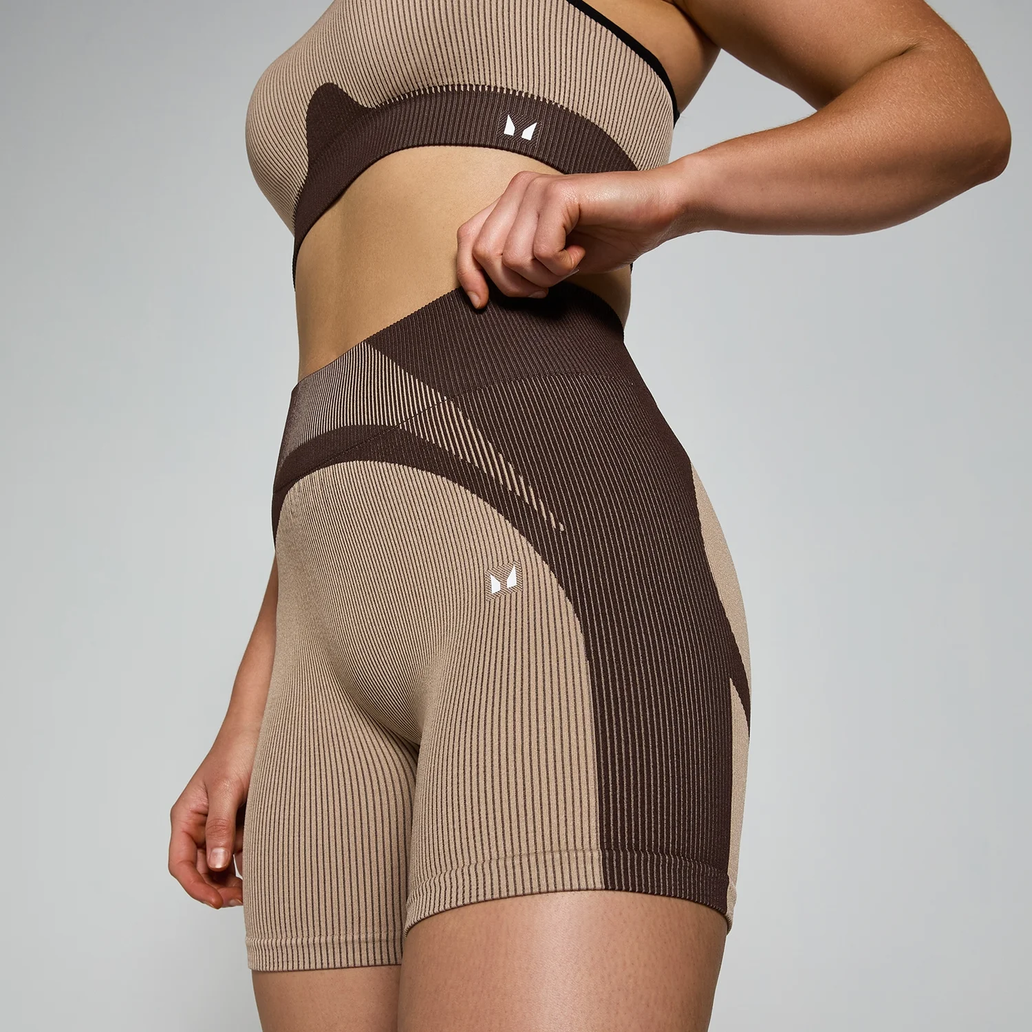 MP Women's Contrast Rib Seamless Cycling Shorts MP Women's Contrast Rib Seamless Cycling Shorts