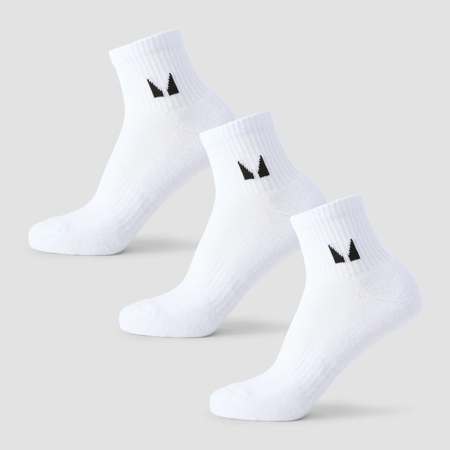MP Unisex Ankle Socks (3 Pack) - White MP Unisex Ankle Socks (3 Pack) - White