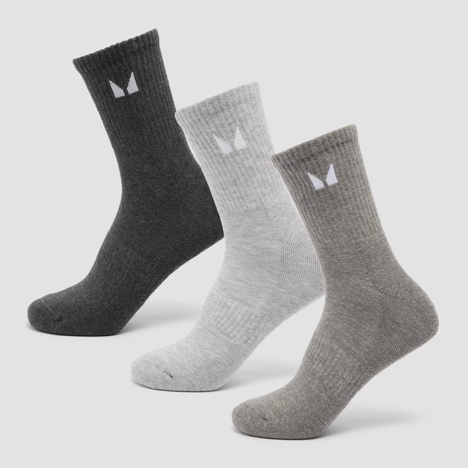 MP Unisex Crew Socks (3 Pack) - Grey MP Unisex Crew Socks (3 Pack) - Grey