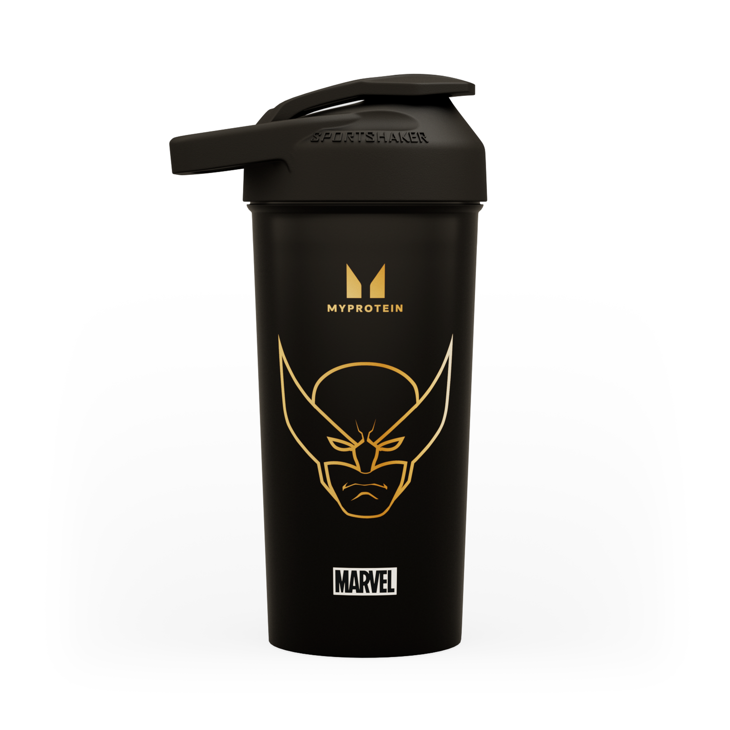 Myprotein X Sportshaker Wolverine Plastic Shaker - Black Myprotein X Sportshaker Wolverine Plastic Shaker - Black