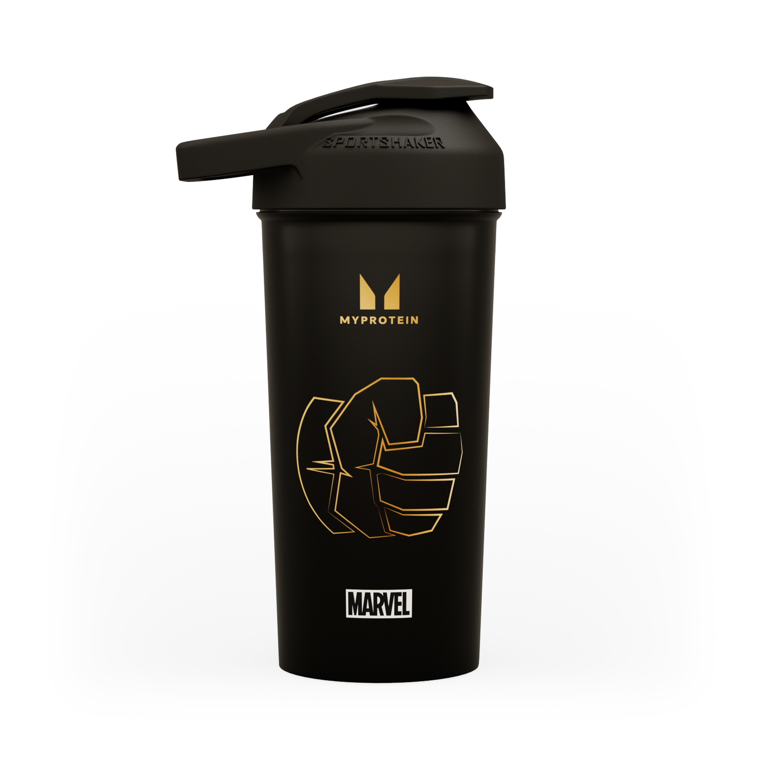 Myprotein X Sportshaker Hulk Plastic Shaker - Black Myprotein X Sportshaker Hulk Plastic Shaker - Black