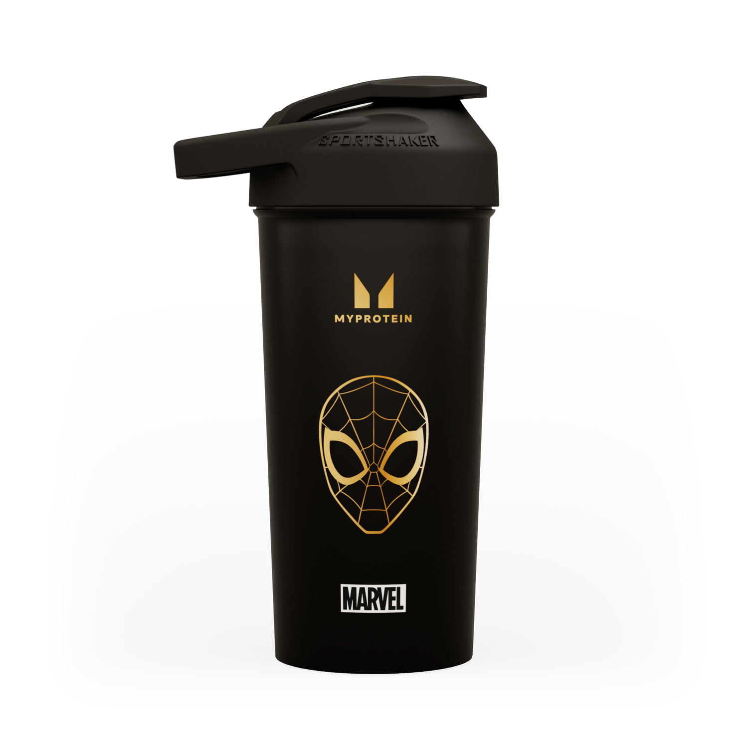 Myprotein X Sportshaker Spiderman Plastic Shaker - Black Myprotein X Sportshaker Spiderman Plastic Shaker - Black
