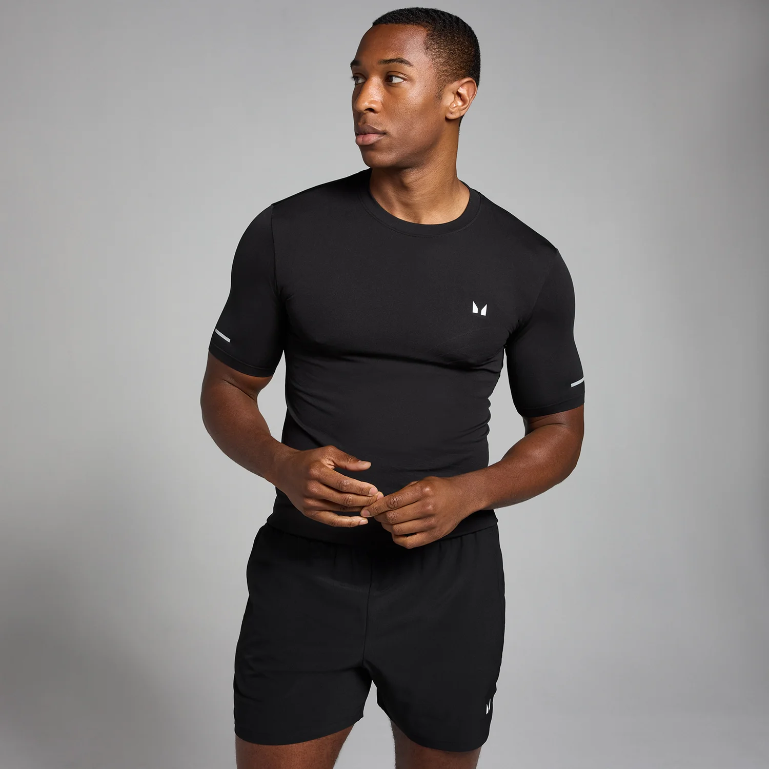 T-shirt Estampada sem Costuras Active da MP para Homem - Preto T-shirt Estampada sem Costuras Active da MP para Homem - Preto