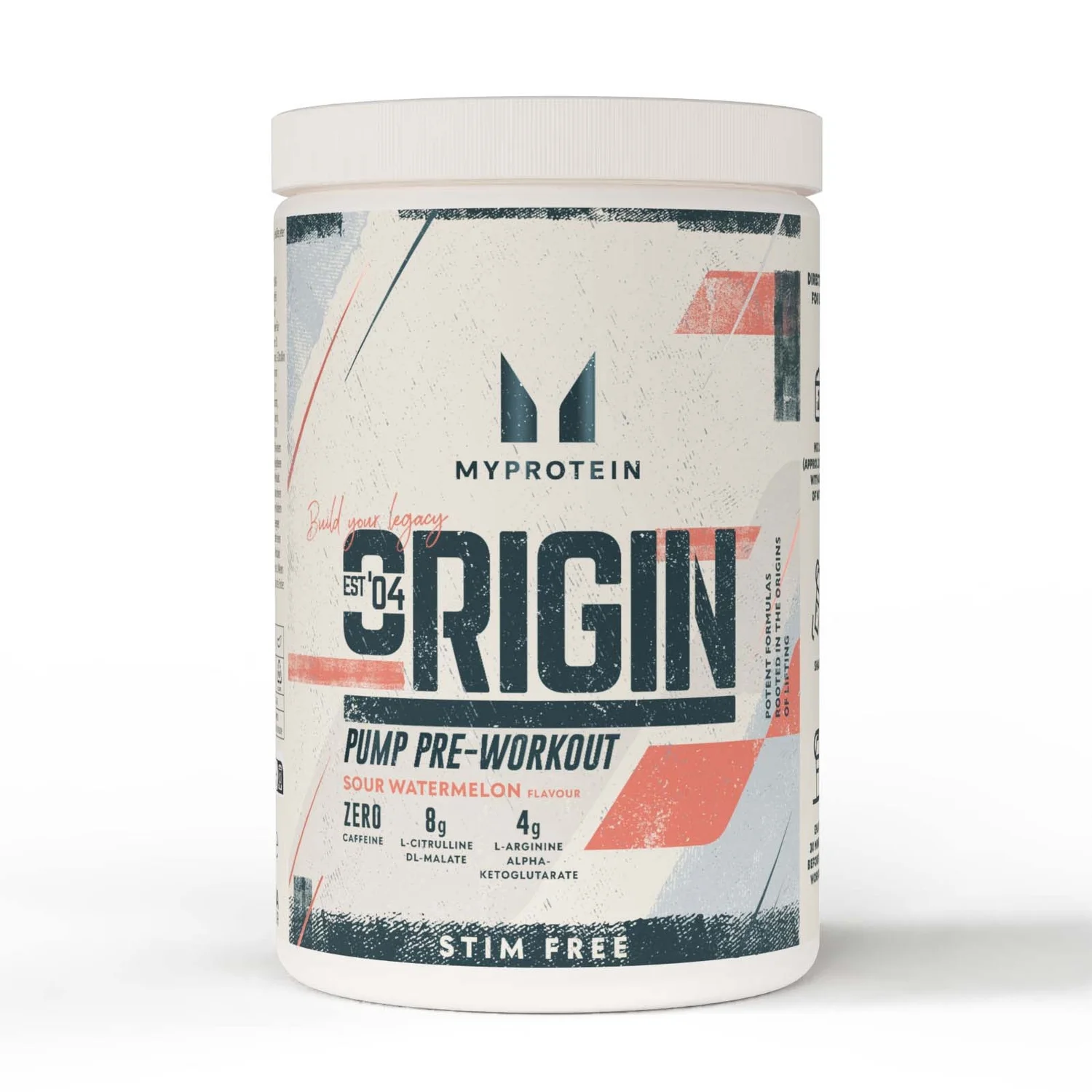 Myprotein Origin Pre-Entreno Sin Estimulantes 600G - 30raciones Sour Watermelon
