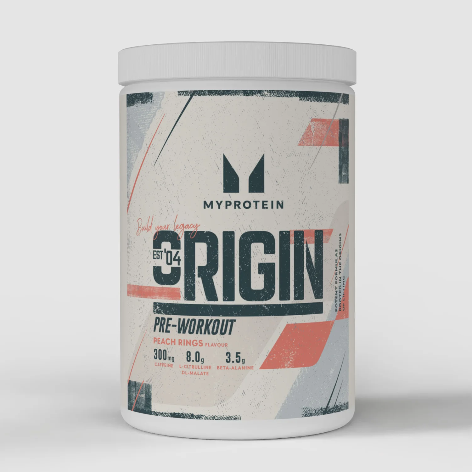 Myprotein Origin Pre-Entreno 600G - 30raciones Peach Rings