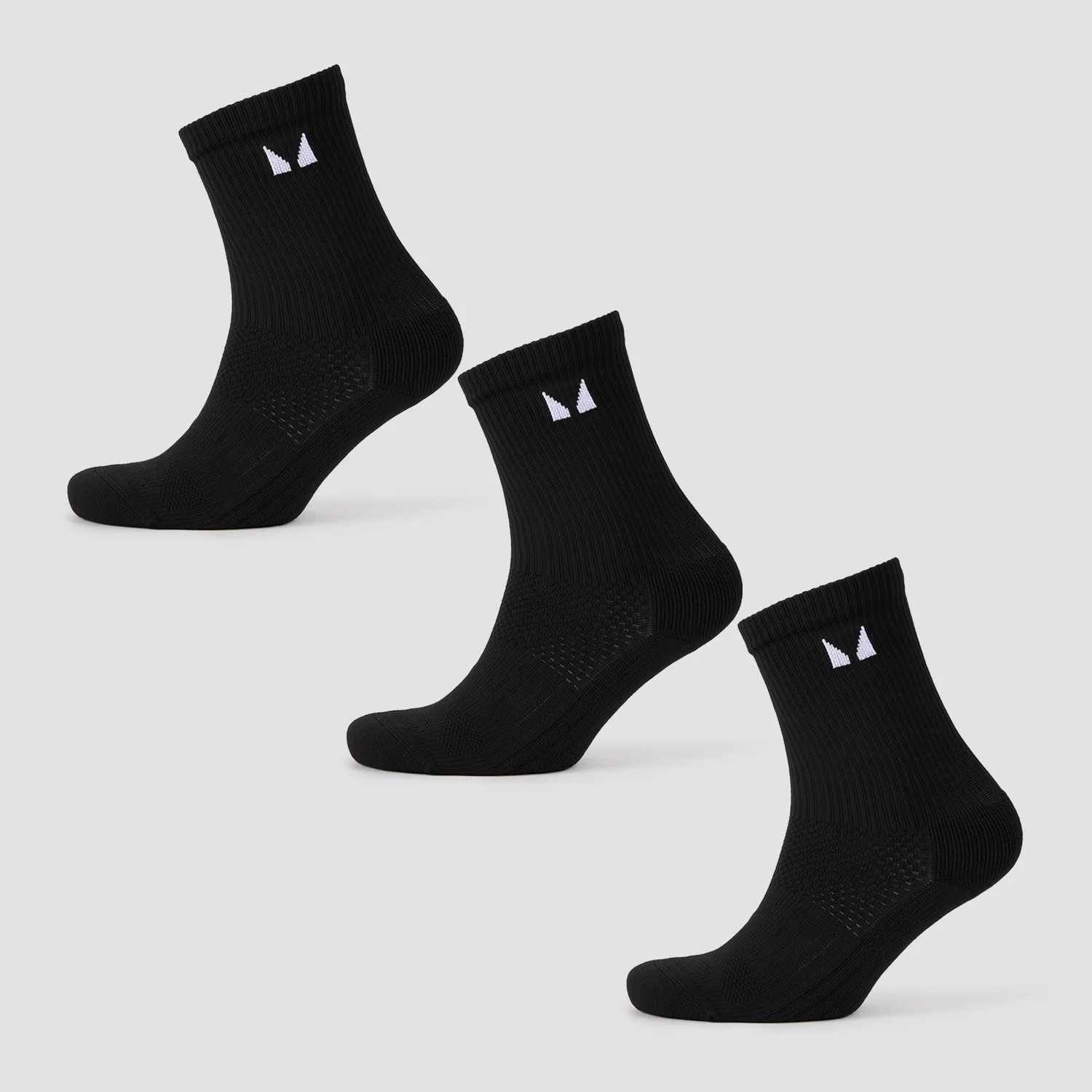 MP Running Socks (3 pack) - Black MP Running Socks (3 pack) - Black