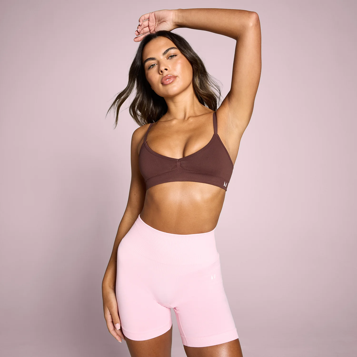 MP Women's Tempo Seamless Ruched Front Sports Bra MP Women's Tempo Seamless Ruched Front Sports Bra