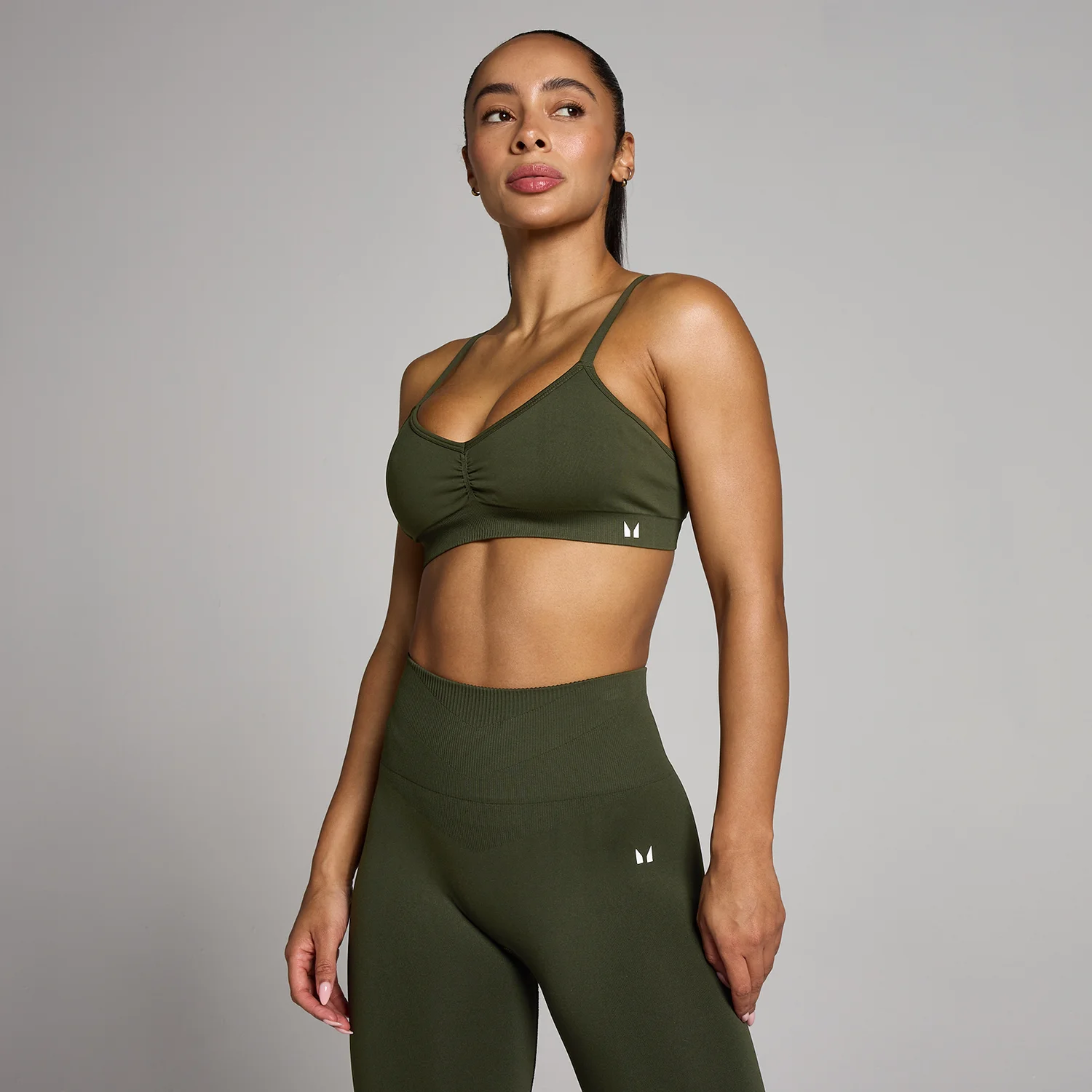 MP Women's Tempo Seamless Ruched Front Sports Bra MP Women's Tempo Seamless Ruched Front Sports Bra