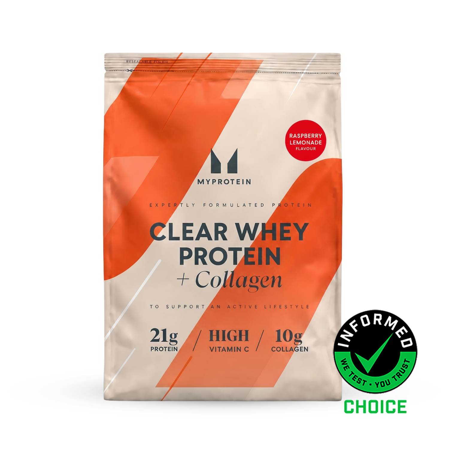 Clear protein whey collagene