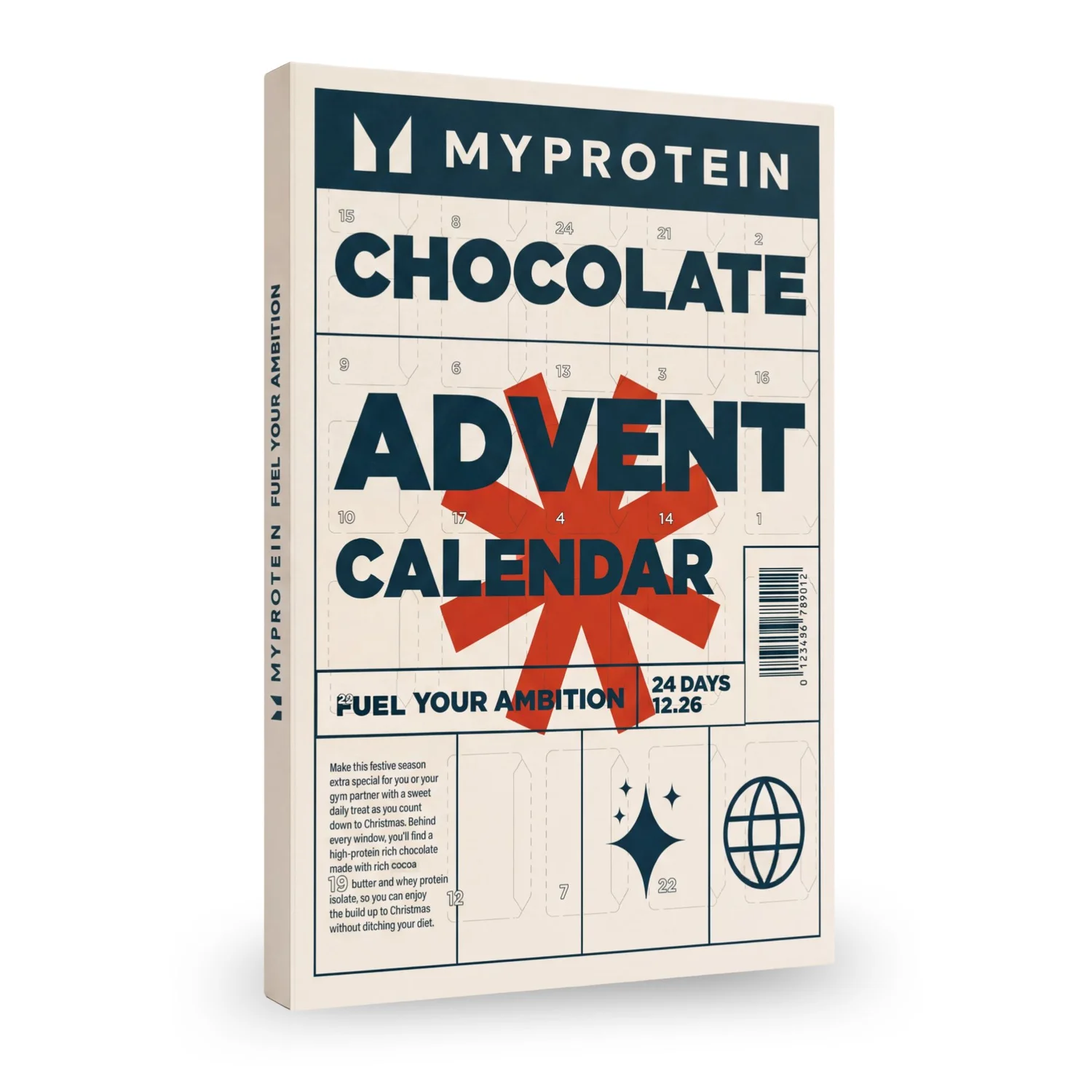 Myprotein Čokoládový proteínový adventný kalendár, 192 g