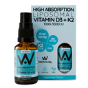 Well.Actually. Liposomal Vitamin D3 (2000iu) + K2 - Spray - Peppermint