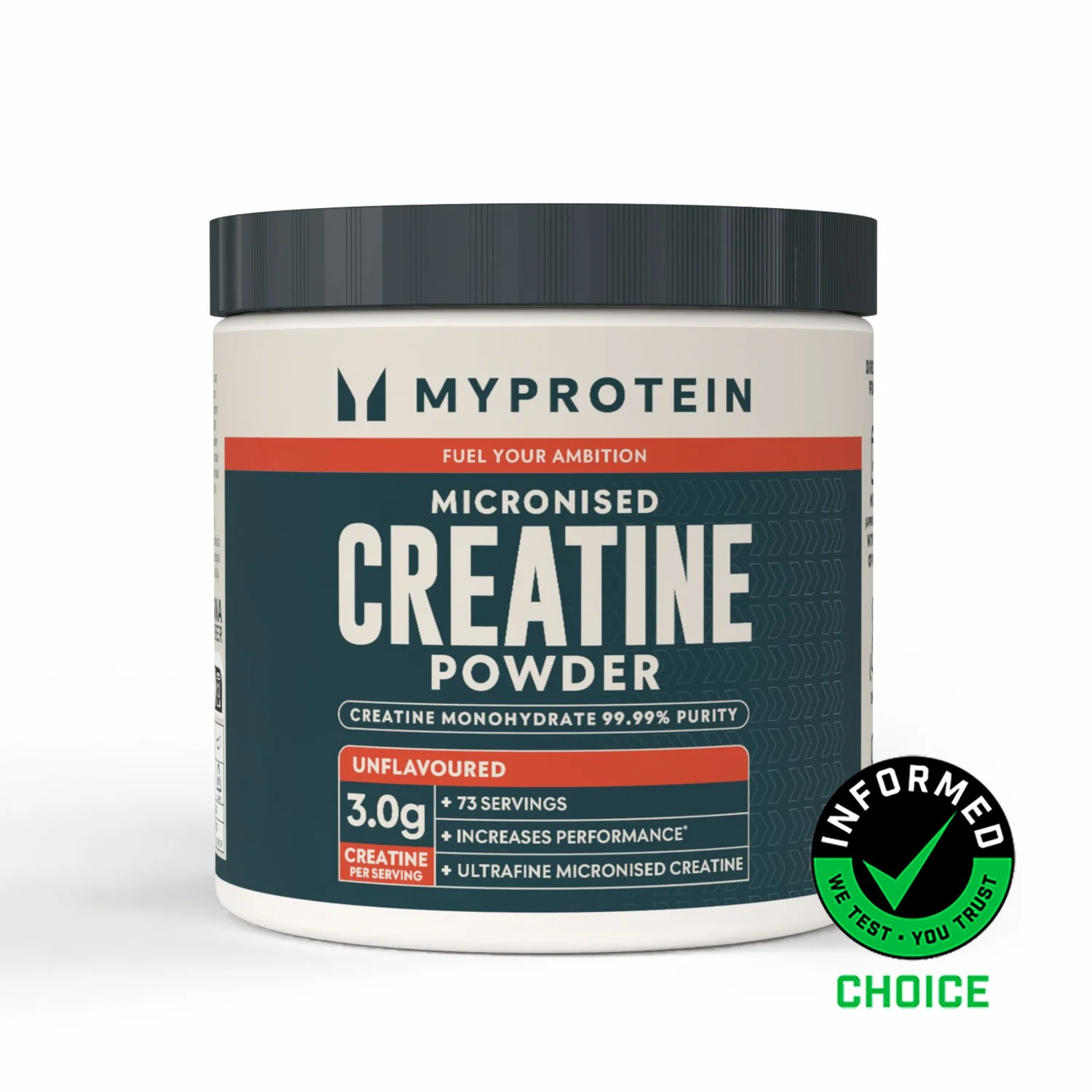 Myprotein Creatina en polvo micronizada 250g - 73raciones Sin Sabor